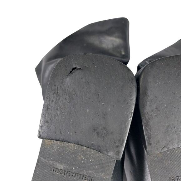 NATURALIZER! BLACK GENUINE LEATHER SQUARE TOE MID CALF/ANKLE BOOTS! SZ 8.5M - Picture 10 of 11